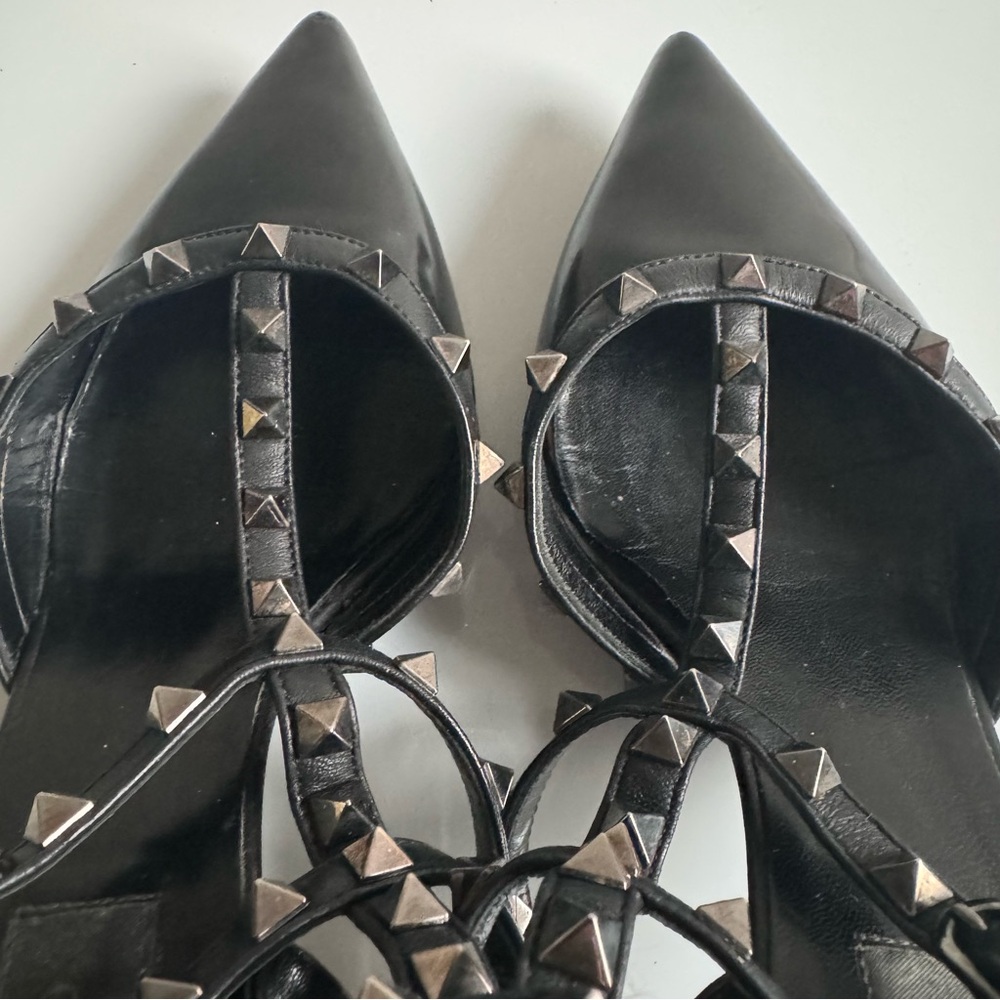 VALENTINO Rockstud Noir Caged 65mm Pumps Black EU 39 EUC - Picture 9 of 16
